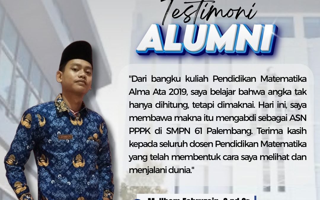 Alumni Pendidikan Matematika Universitas Alma Ata Lolos ASN PPPK di SMPN 61 Palembang